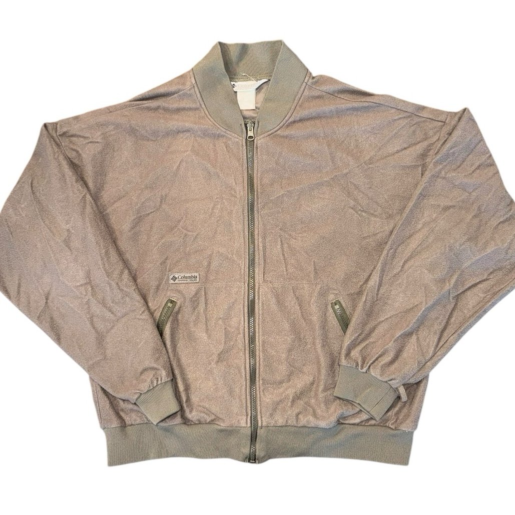 Vtg Columbia Sportswear Lightweight Zip Up Bomber Jacket Merino Style Men’s Sz M