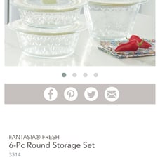 FANTASIA® FRESH  6-Pc Round Storage Set  3314  109.95