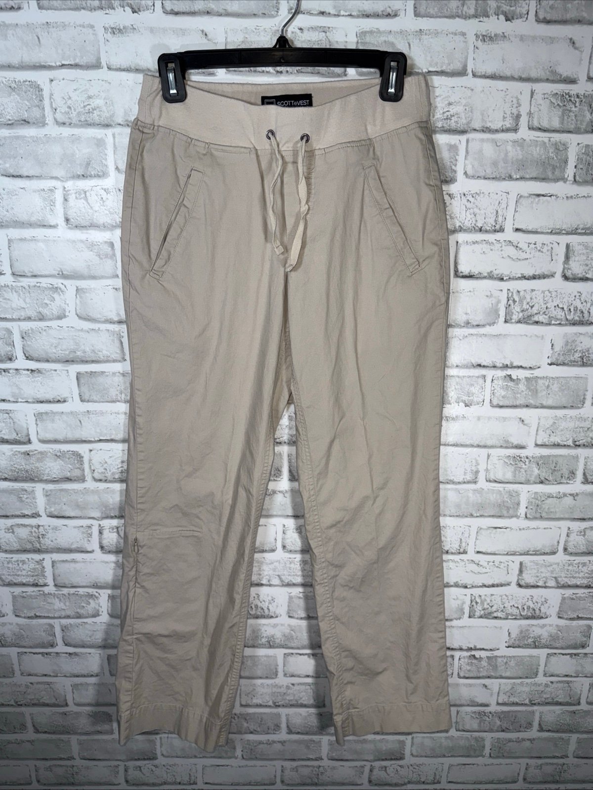 SCOTTeVEST Margaux Cargaux Everday Cargo Pants Drawstring Womens XS