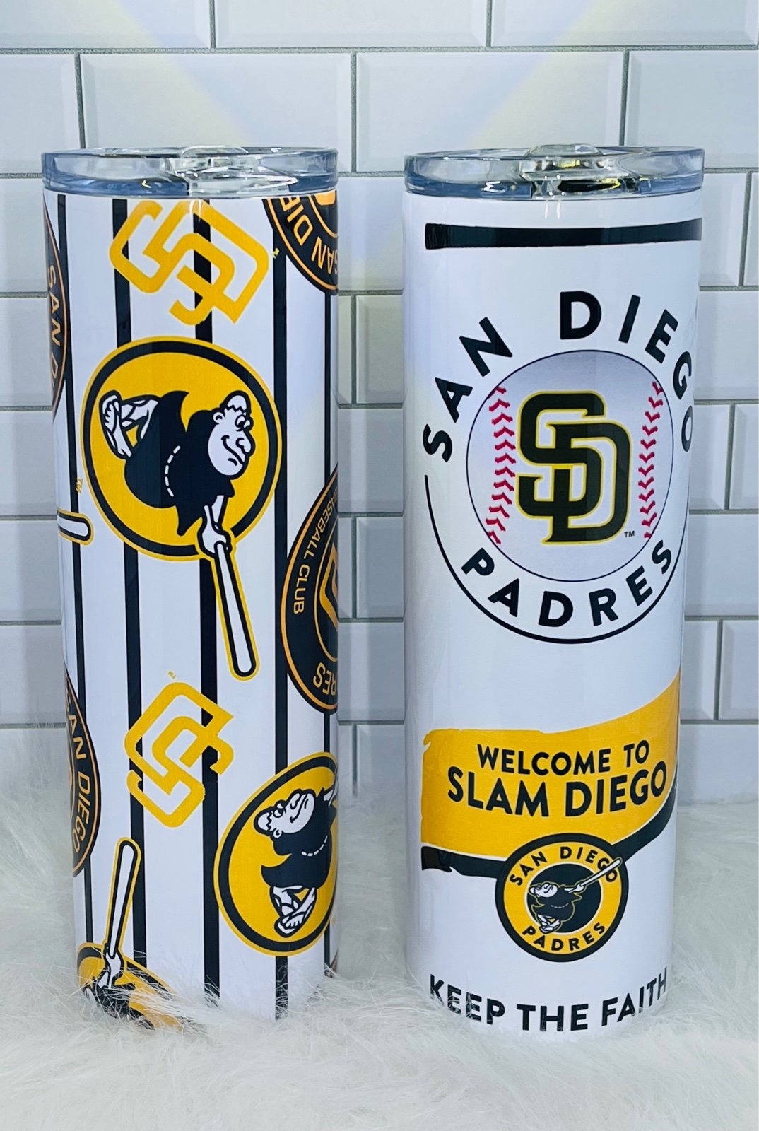 SD Padres Baseball Fan Tumblers