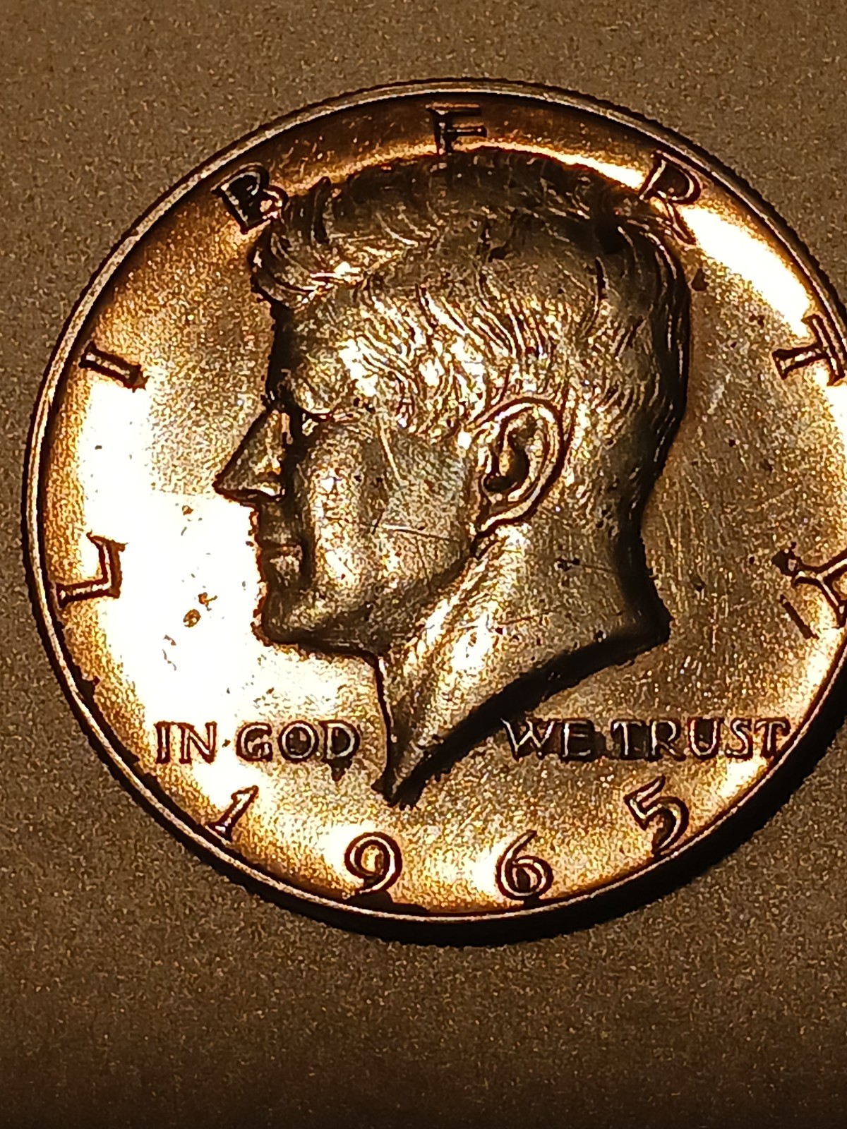 1965 SMS Kennedy half dollar