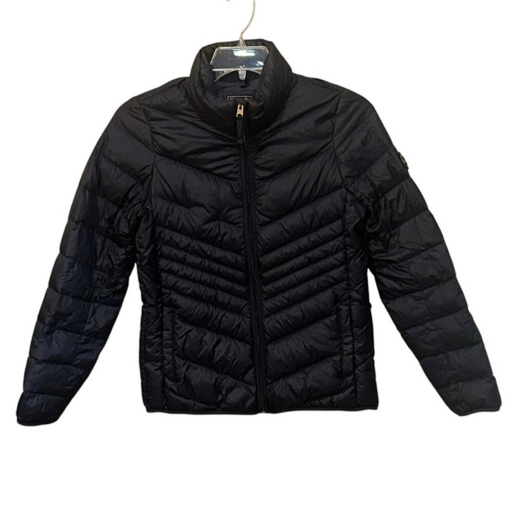 Abercrombie & Fitch Down Insulated Packable Puffer Winter Jacket Navy Small