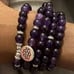 108 Beads Mala Prayer Amethyst Bracelet-Healing Inspirational Balancing Necklace