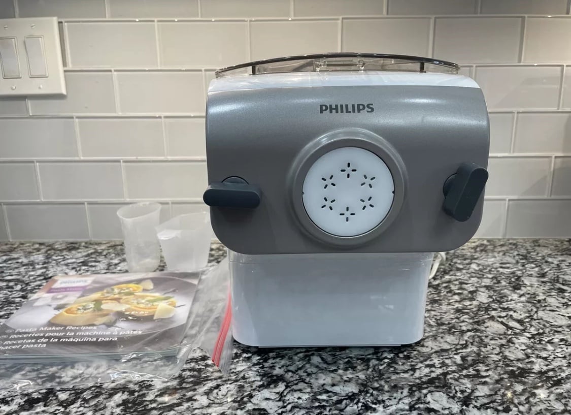 Philips Premium Automatic Pasta & Noodle Maker White HR2357 w/ Accessories