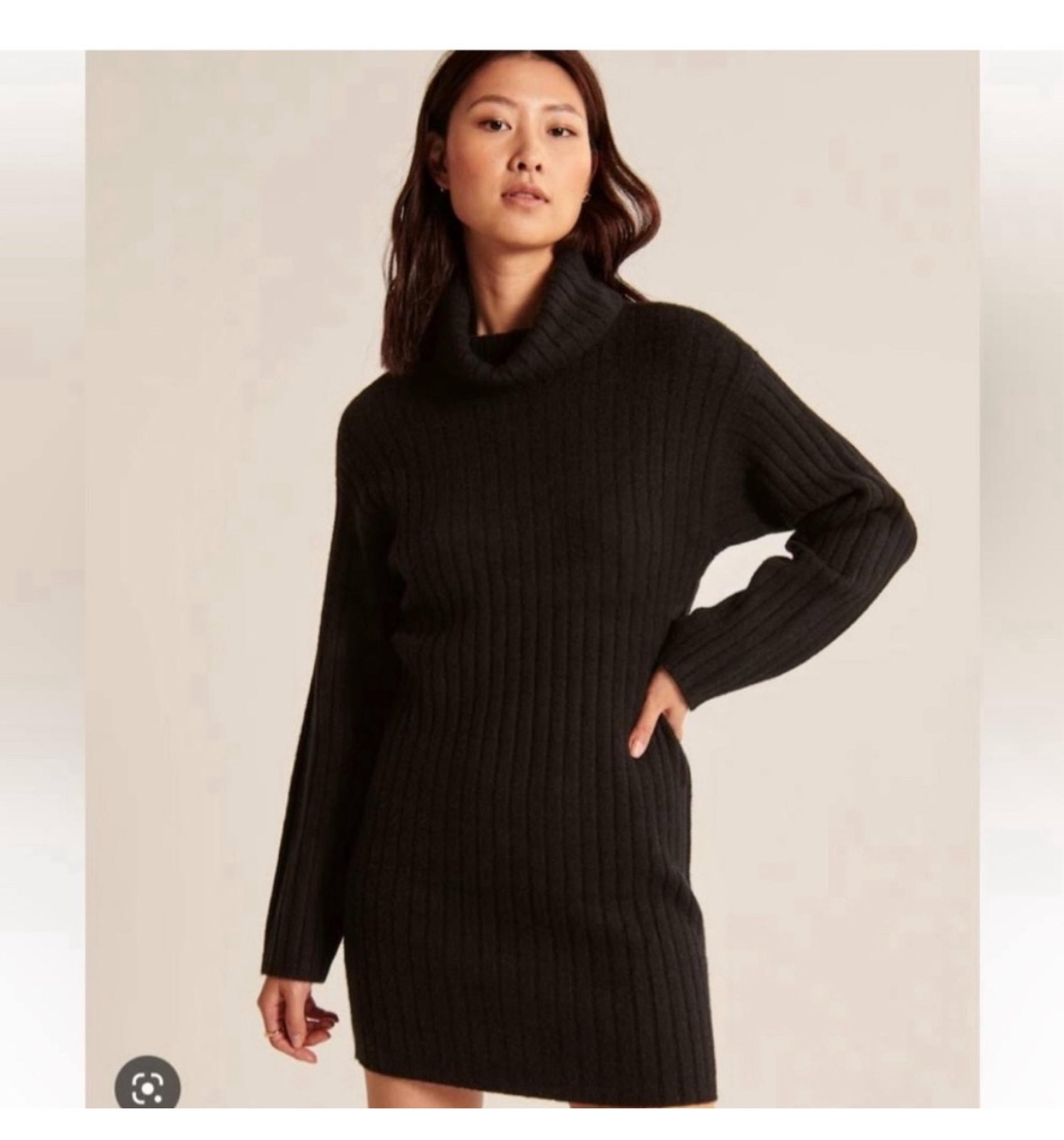 Abercrombie Black Turtleneck Sweater Dress
