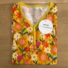 Little Sleepies Sunny Garden women’s short sleeve top • medium • NEW
