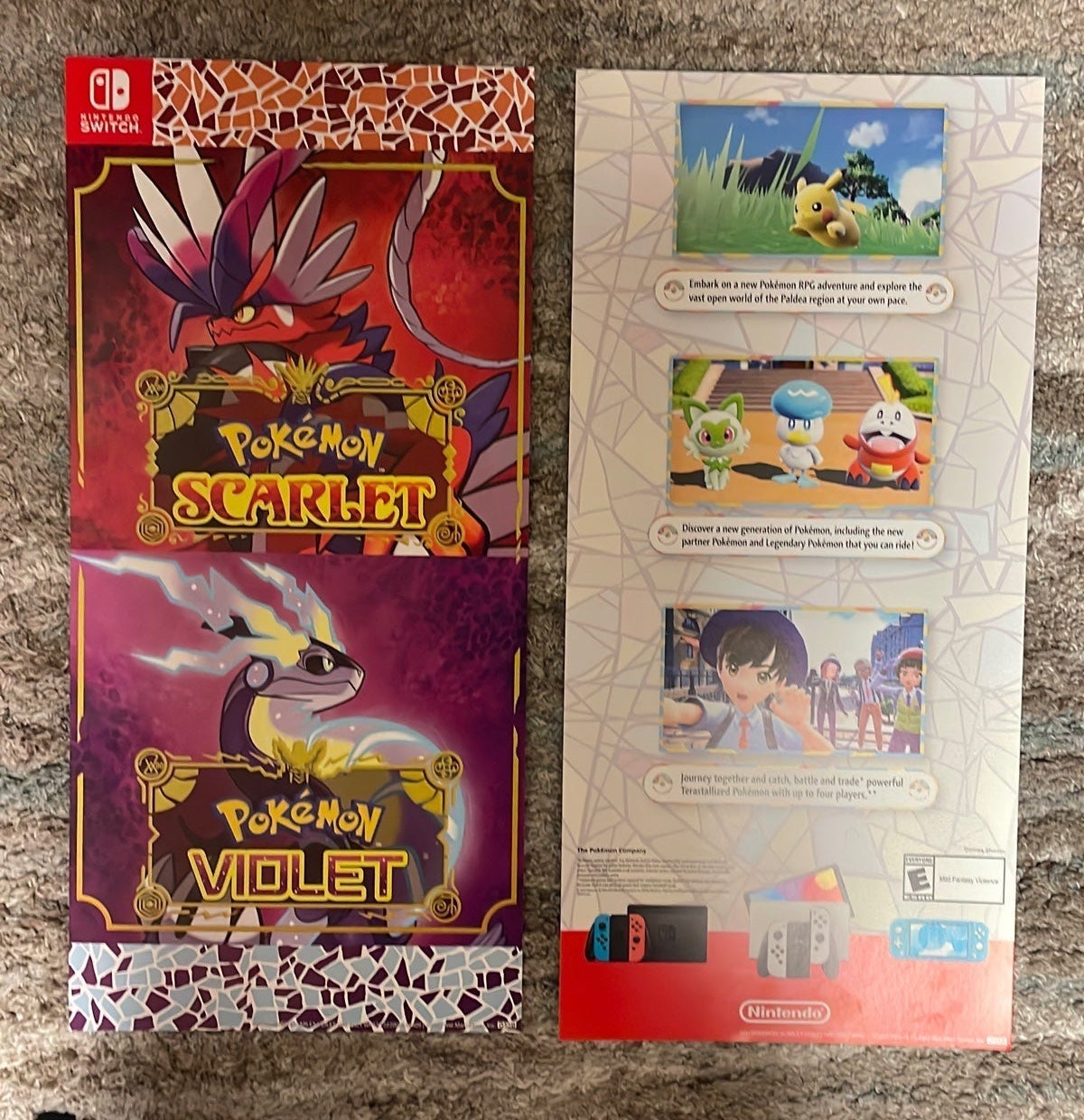 RARE Pokémon Scarlet Violet Posters - Nintendo Switch - Walmart Advertisement