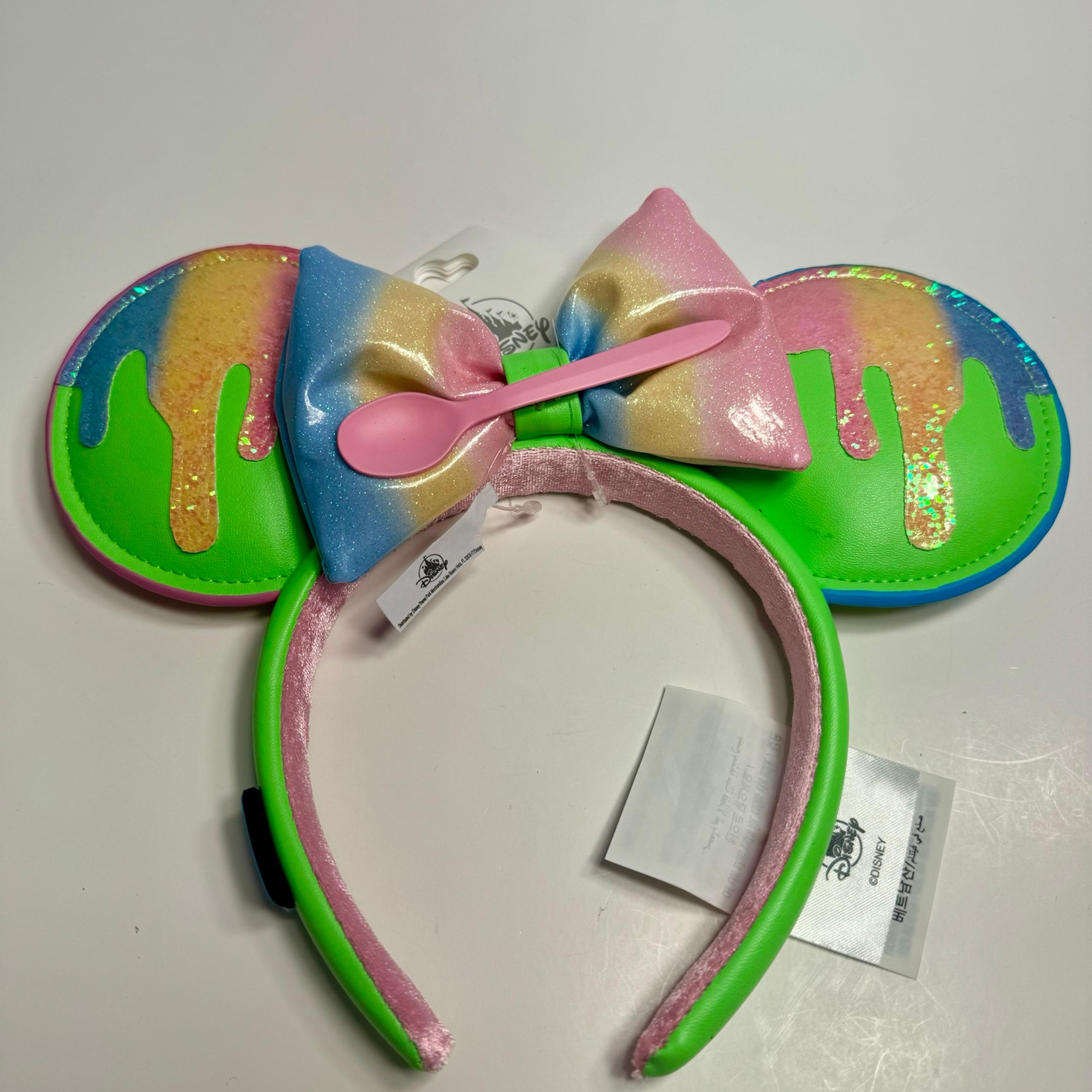 NWT. Disney ears Minnie Mouse Shaved Ice Ear Headband for Adults Disney Eats.