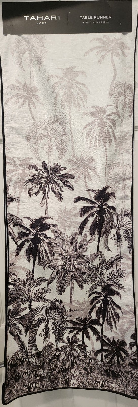 PALM TREE TABLE RUNNER BY TAHARI
