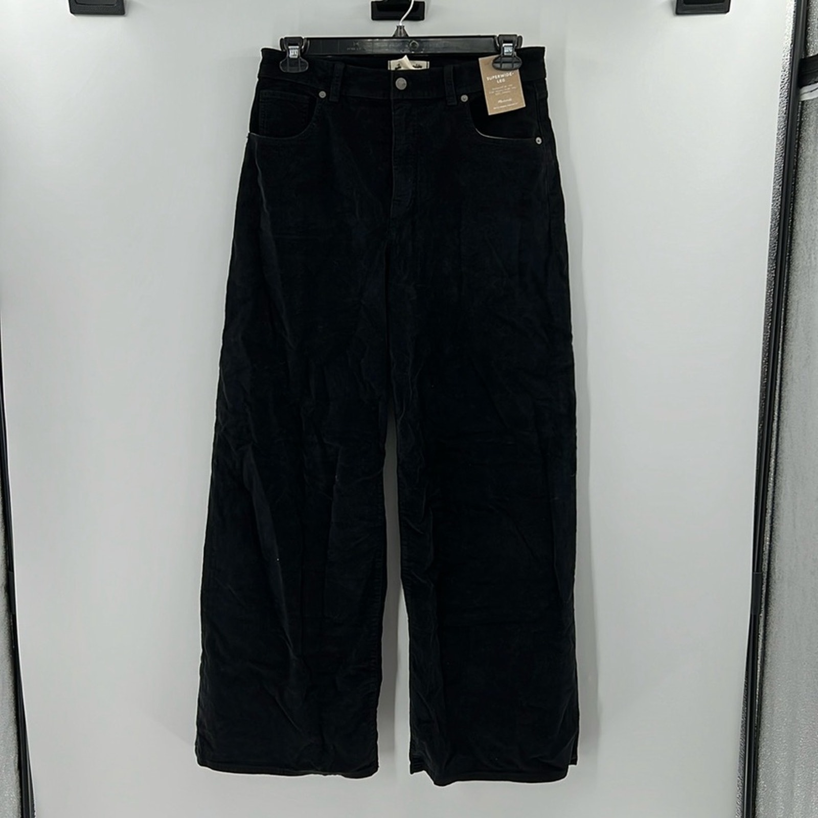 Madewell Women's The Super Wide Pant - Black Corduroy - 29 - New with tags