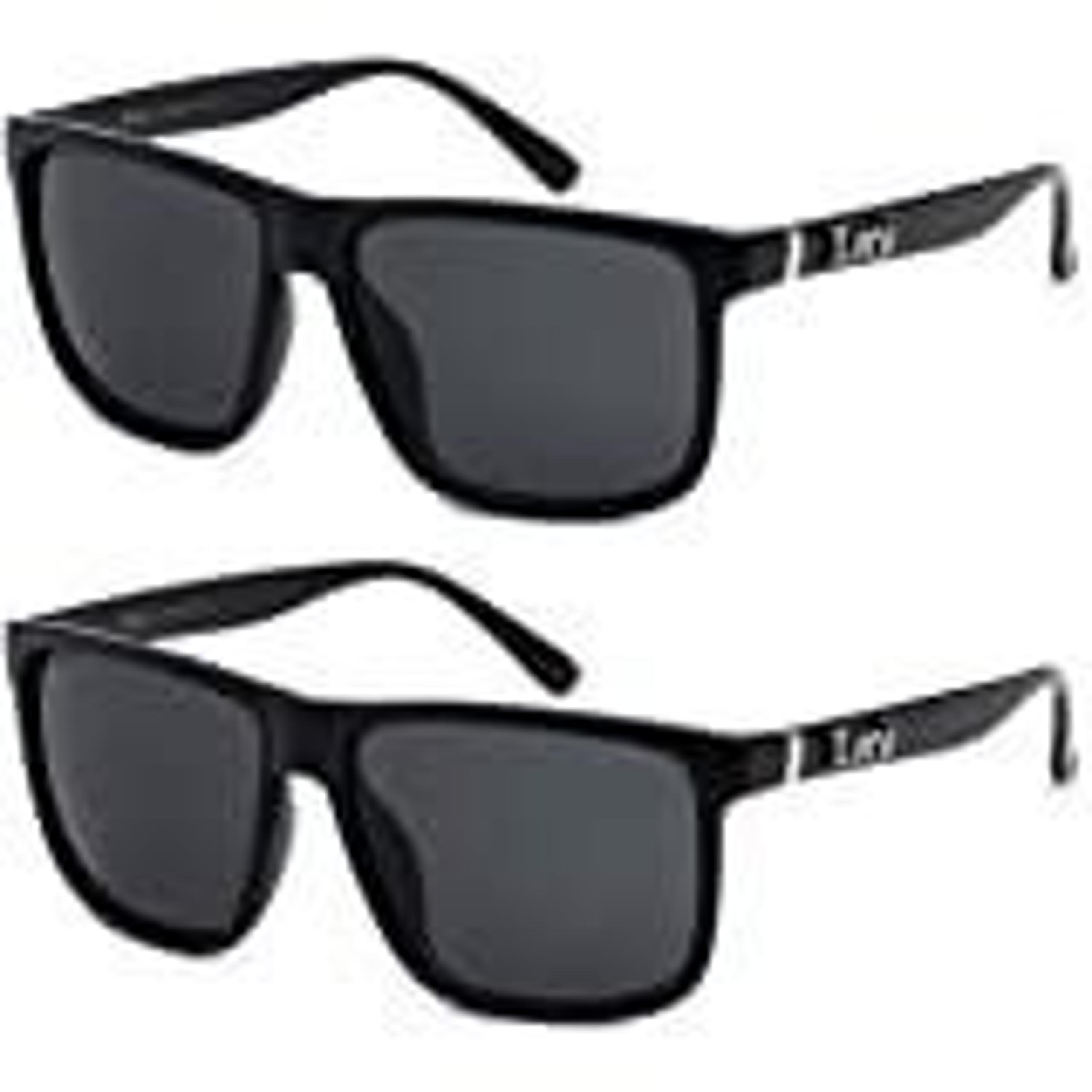 2 Pair Black 91055 Men's Locs New Sunglasses Deal Free Shipping