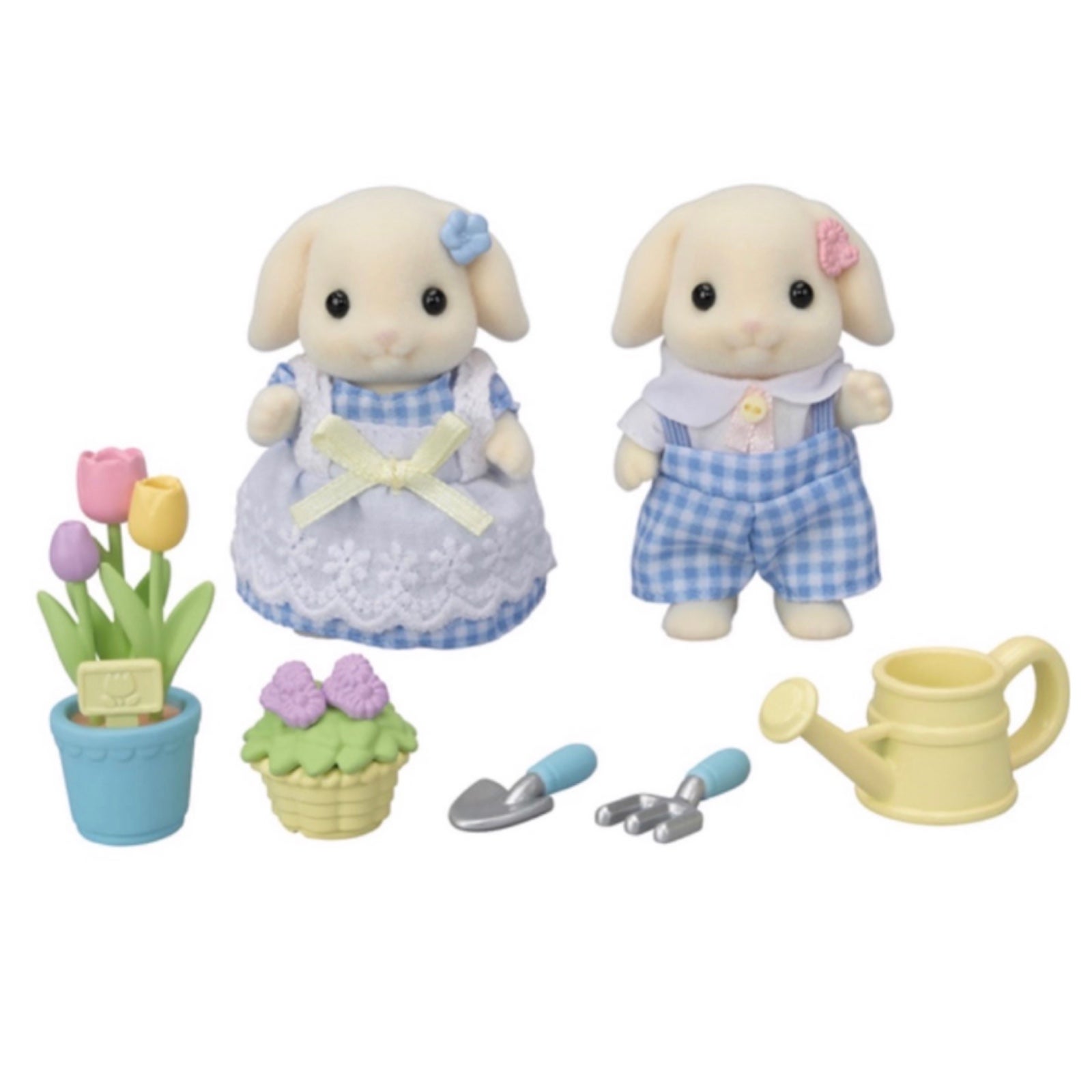 Calico Critters Flora Rabbit Siblings Gardening Set