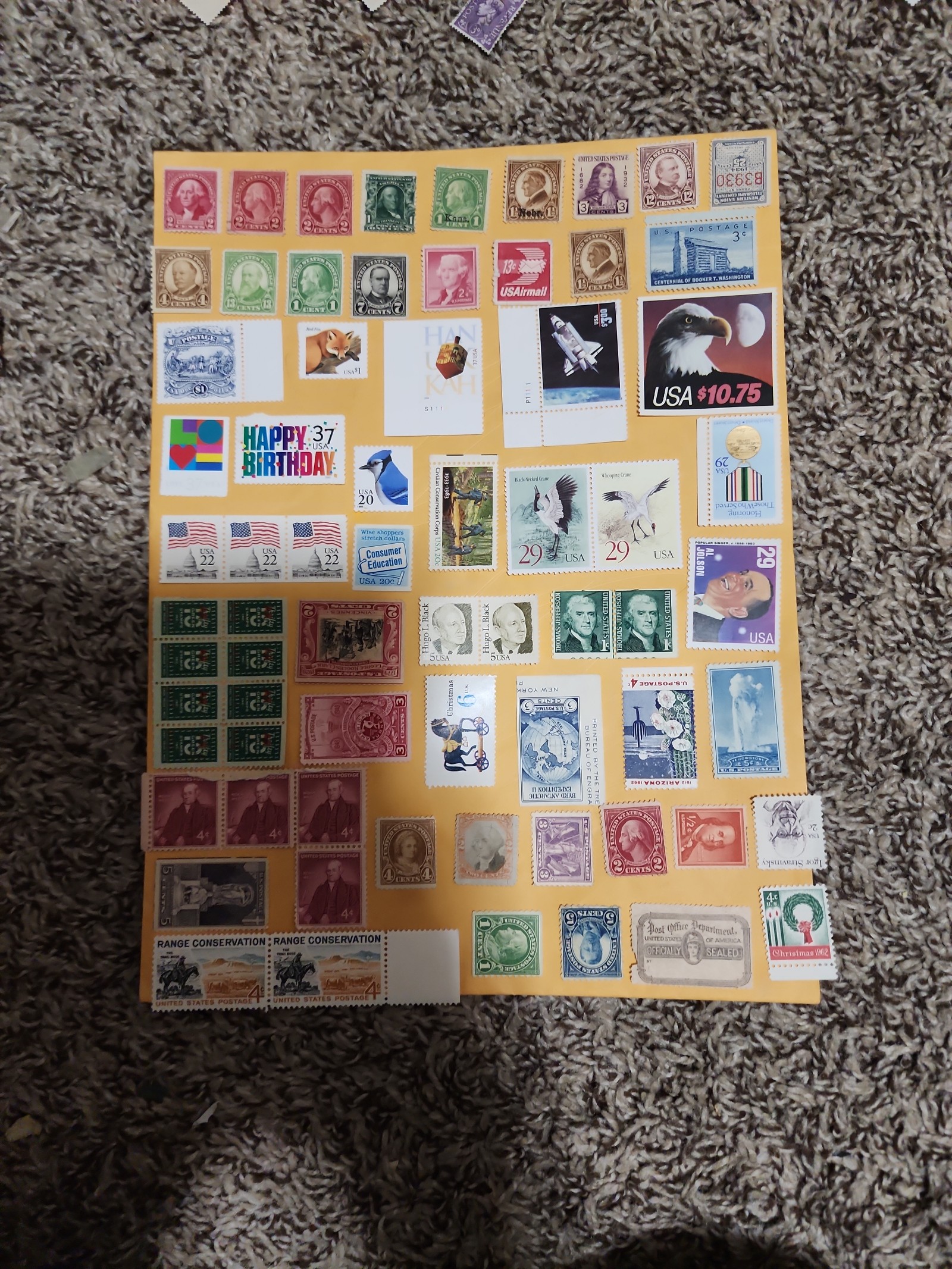 1 Sheet Usa Mint High Calue Postage Stamps Ot VB 120