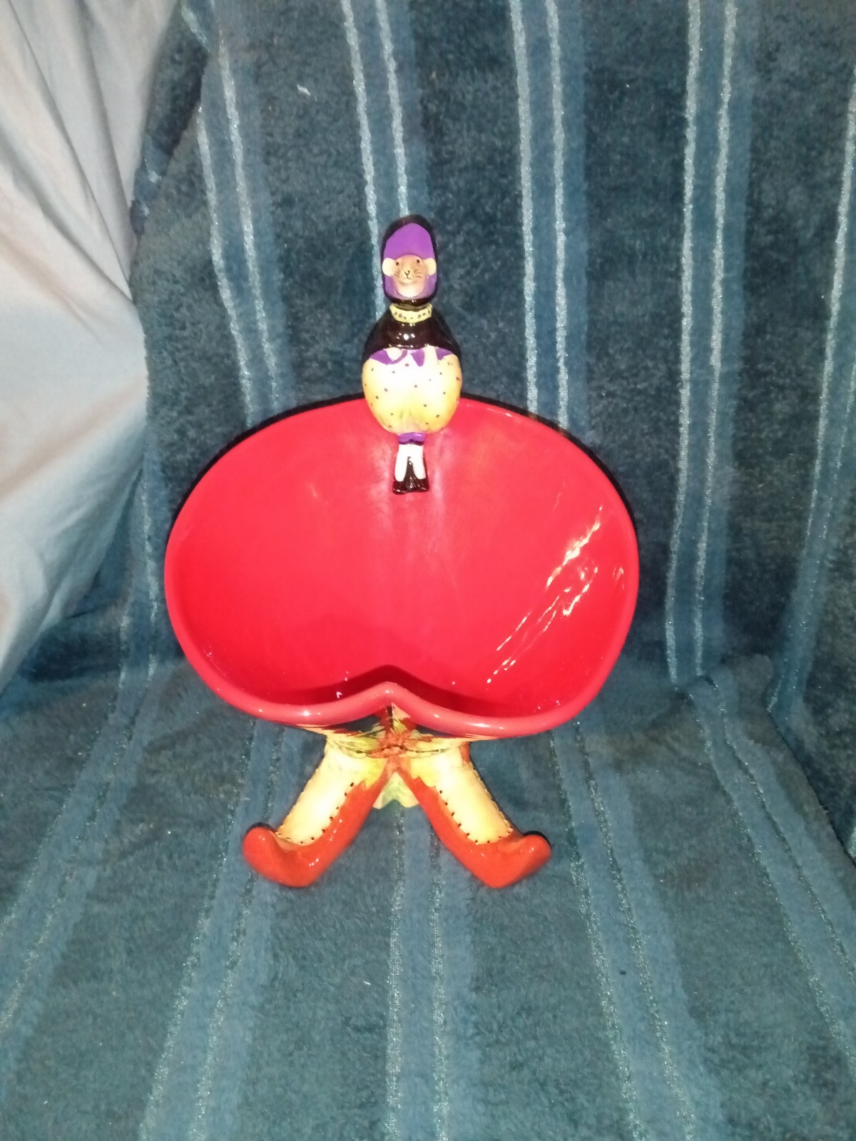 Department 56 Krinkles Patience Brewster Halloween Witch Shoes candy/fruit dish
