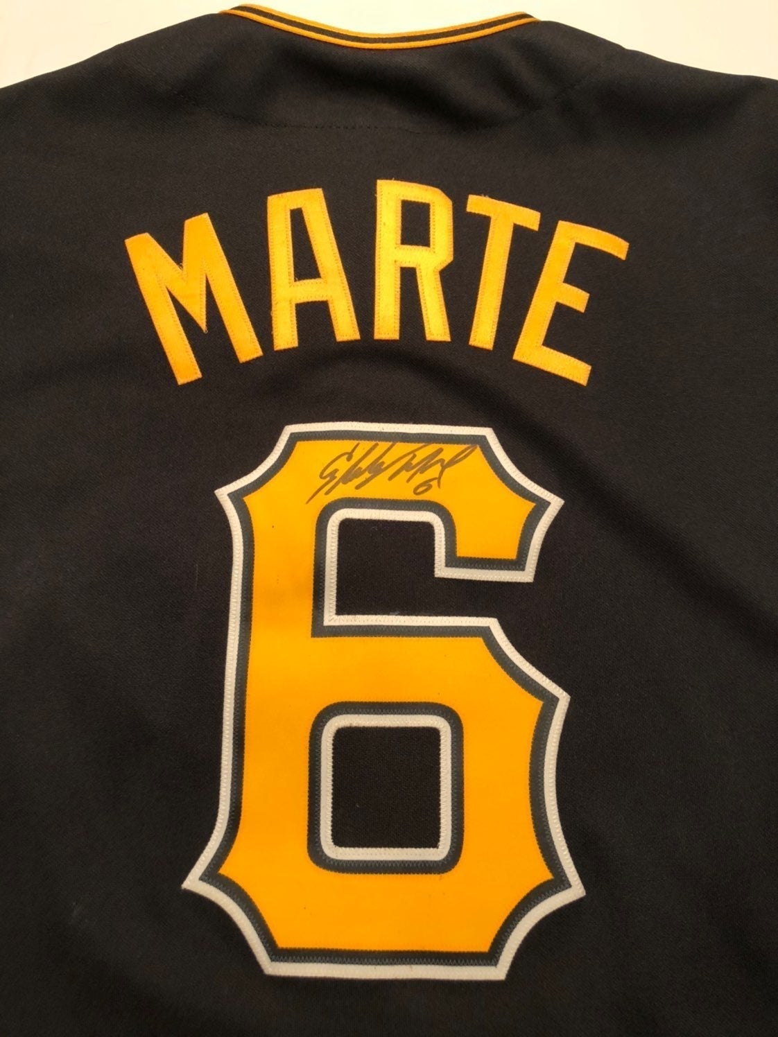 Starling marte signed pittsburgh pirates jersey NEW NWT coa
