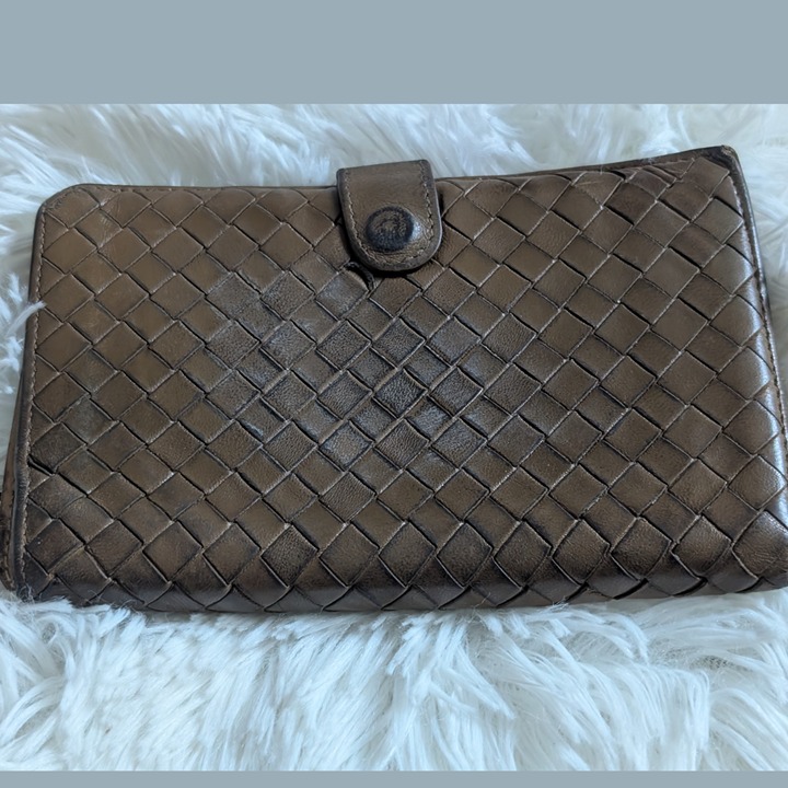 BOTTEGA VENETA Long Wallet Leather Brown | eBay