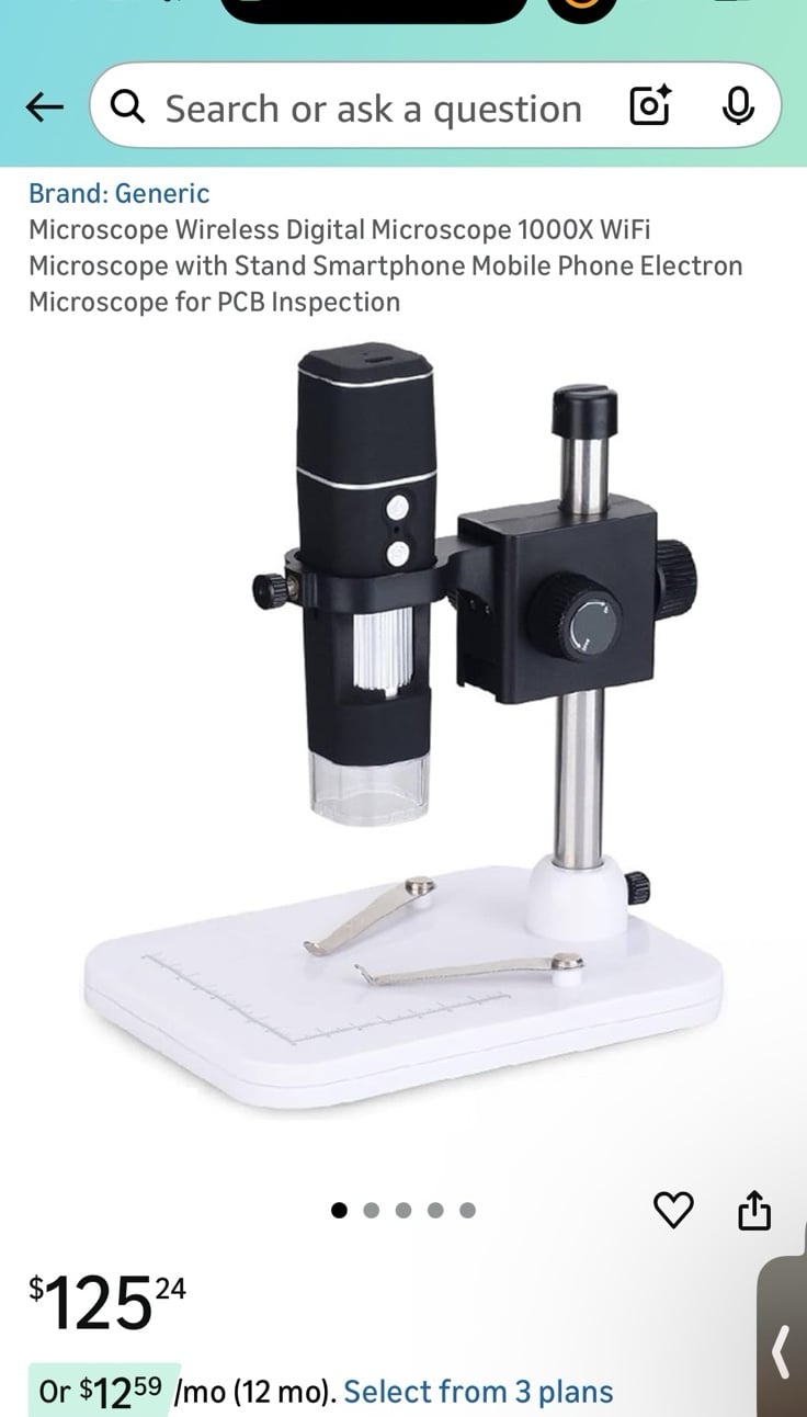 Microscope Wireless Digital Microscope 1000X WiFi Microscope with Stand