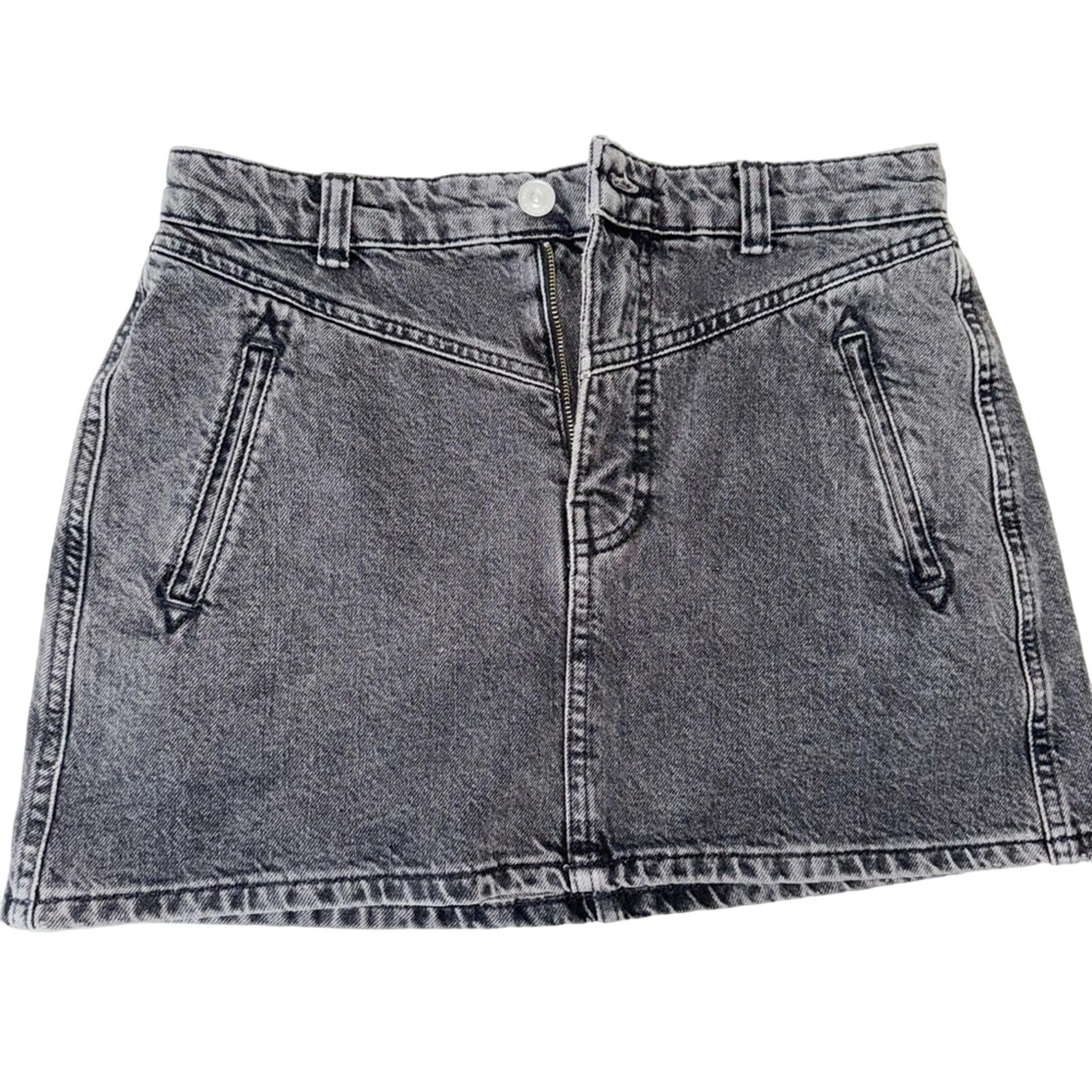 Urban Outfitters BDG Charcoal Gray Denim Mini Skirt Sz Medium