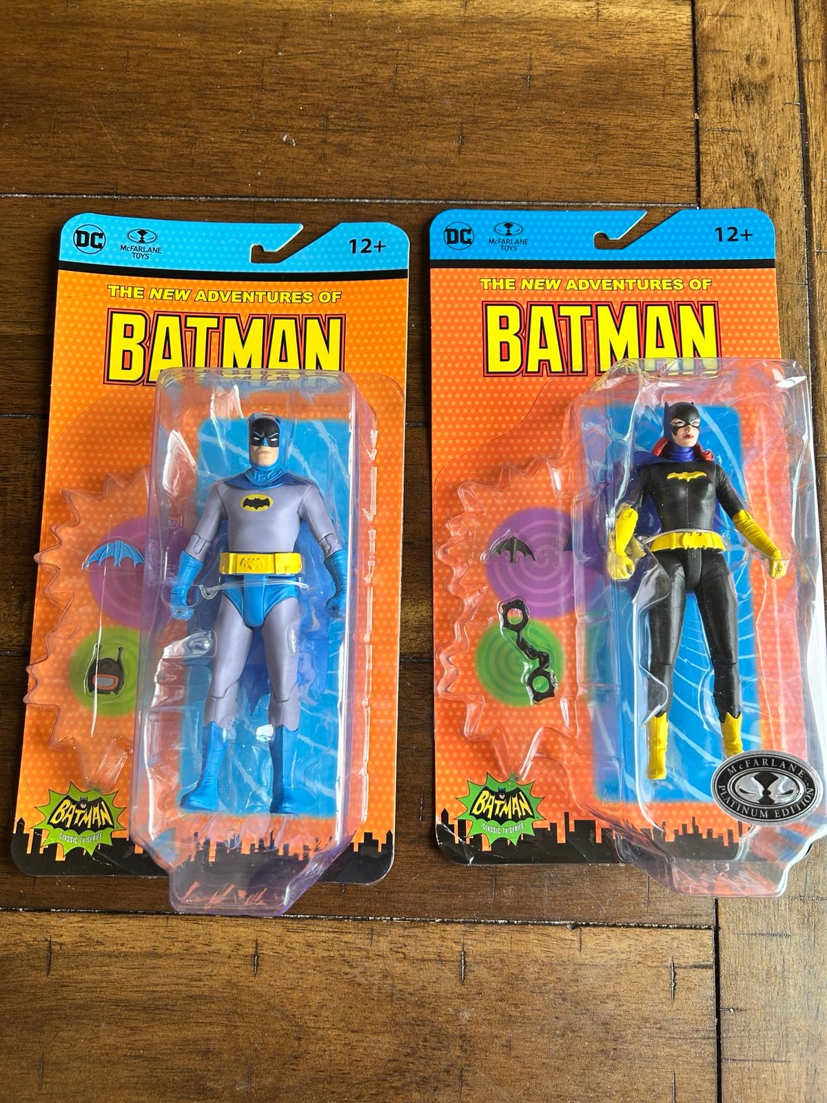 DC McFarlane Batman 66 and Batgirl Platinum New Adventures of Batman lot