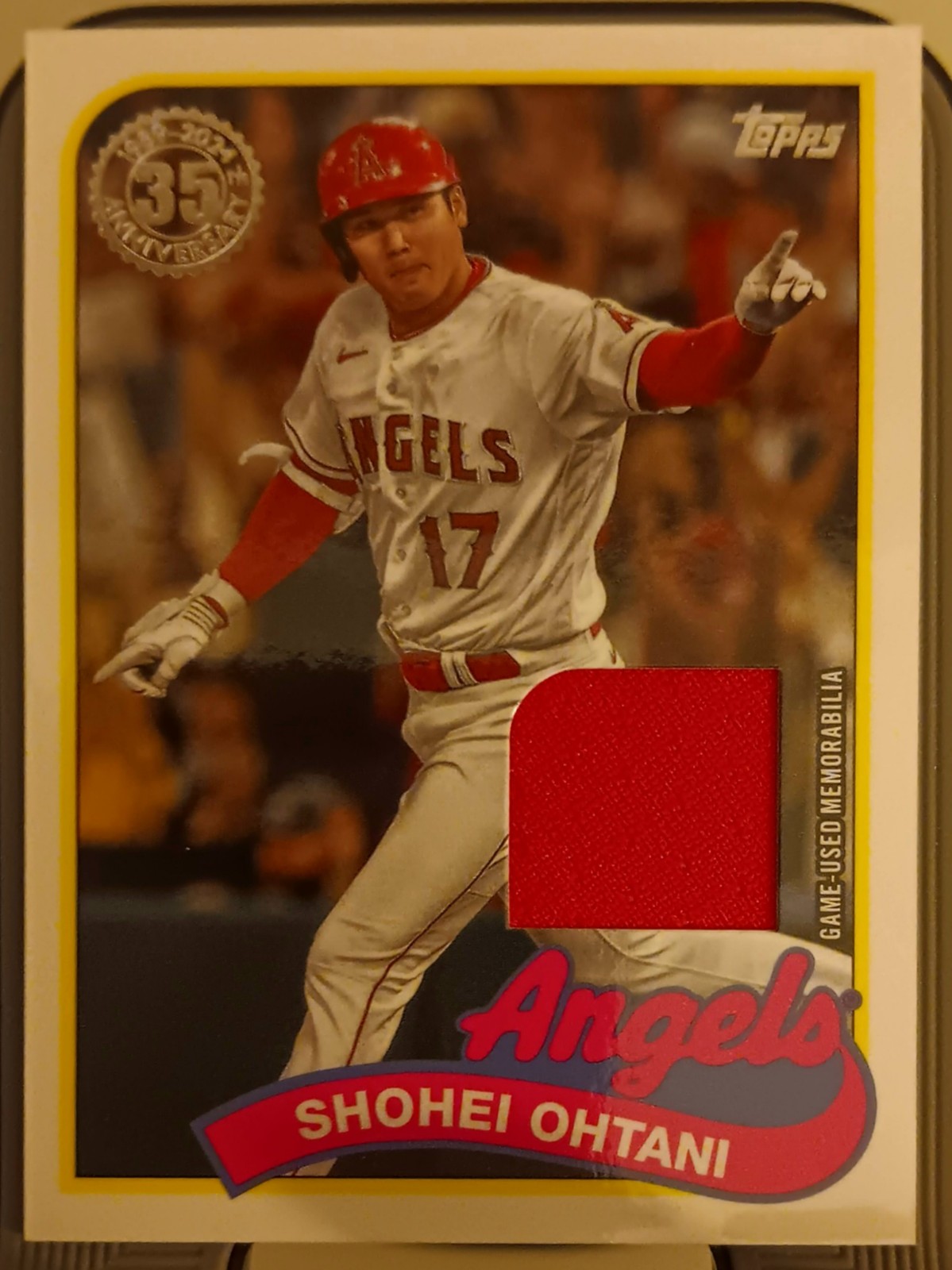2024 Topps Series 1 1989 Topps Baseball Relics Shohei Ohtani #89BR-SO GAME USED