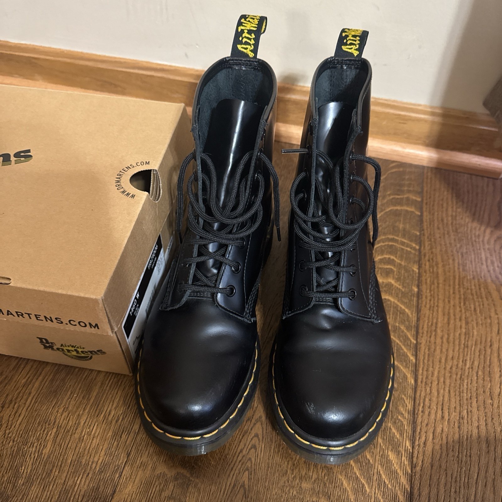 Dr. Martens 1460 W Black Boots Size 9