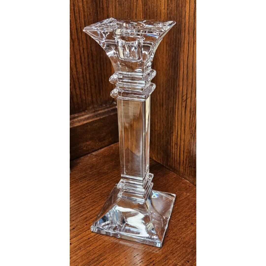 Beautiful Marquis by Waterford Lead Crystal 8 Candlestick Holder