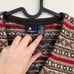 90s brown striped sweater vest