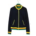 Boston Proper 90s Vintage Black & Yellow Rasta Retro Track Suit Women's Small