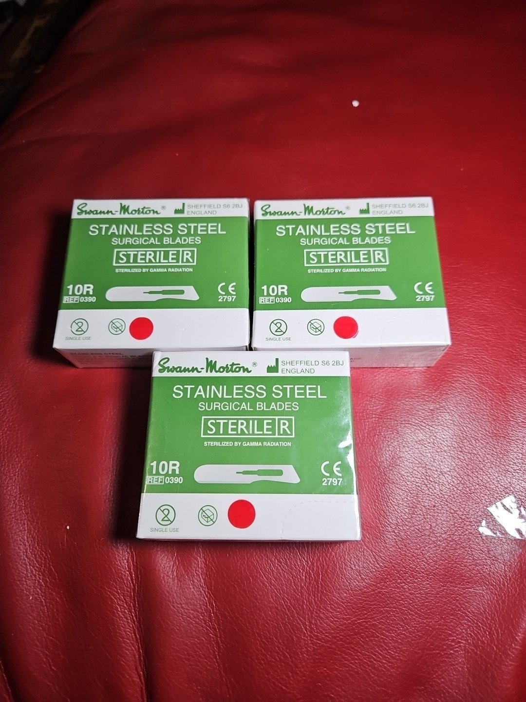 3 Boxes Swann-Morton 0390 Surgical Blade - 100 Pack 300 Total