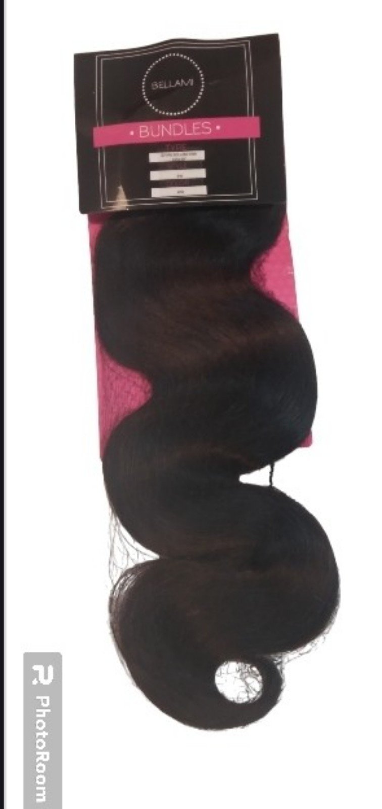 Bellami Bundles 30 (w) 145g 20 #1B Off Black Natural Body Wave Weft