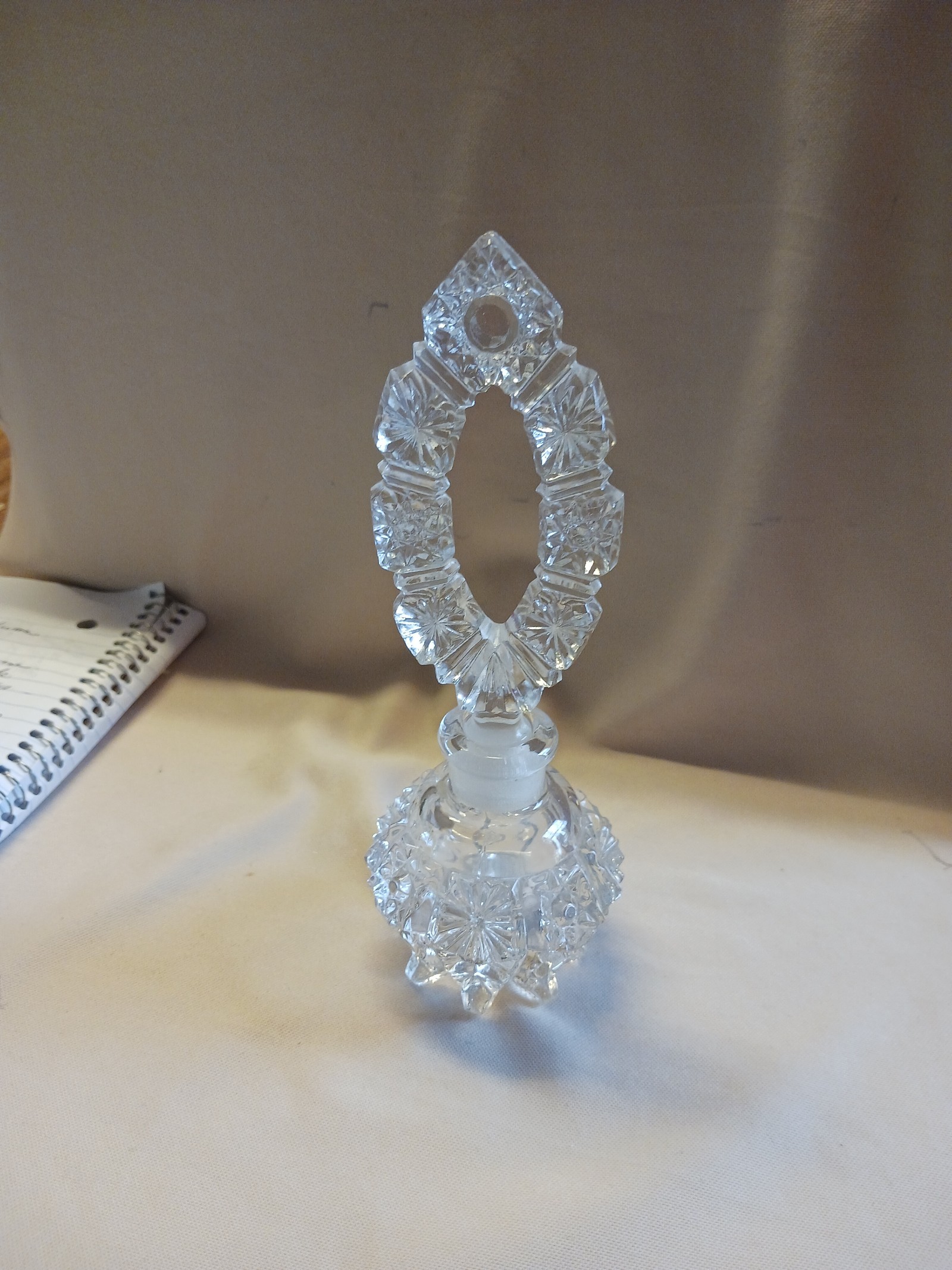 Vintage Imperial Glass Perfume Bottle with Stopper