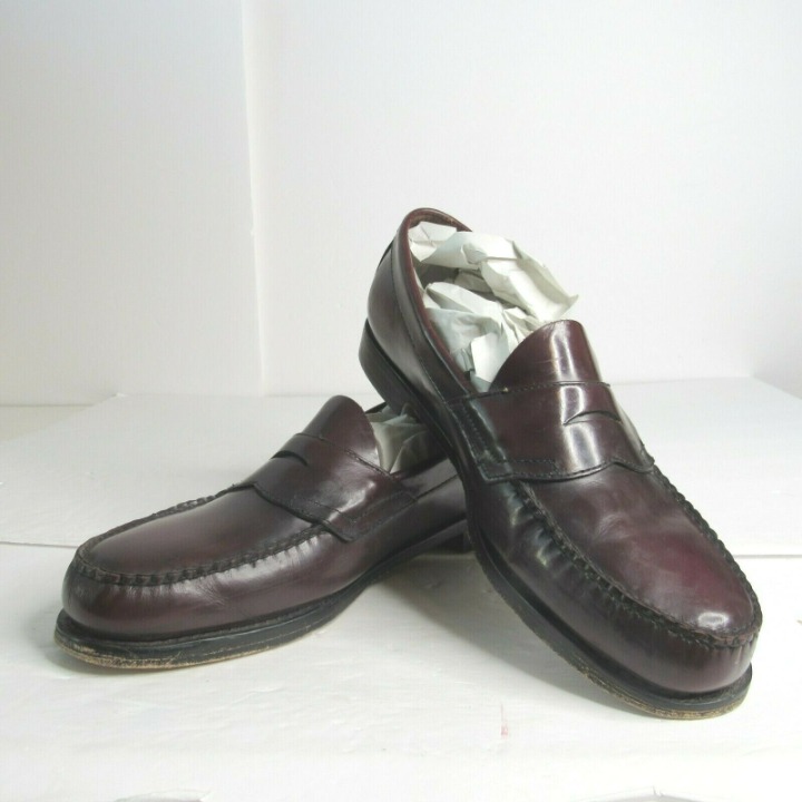 G.H. BASS WEEJUNS Cordovan Men's LOGAN PENNY/LOAFER Slip-On Shoes Size 10.5 D