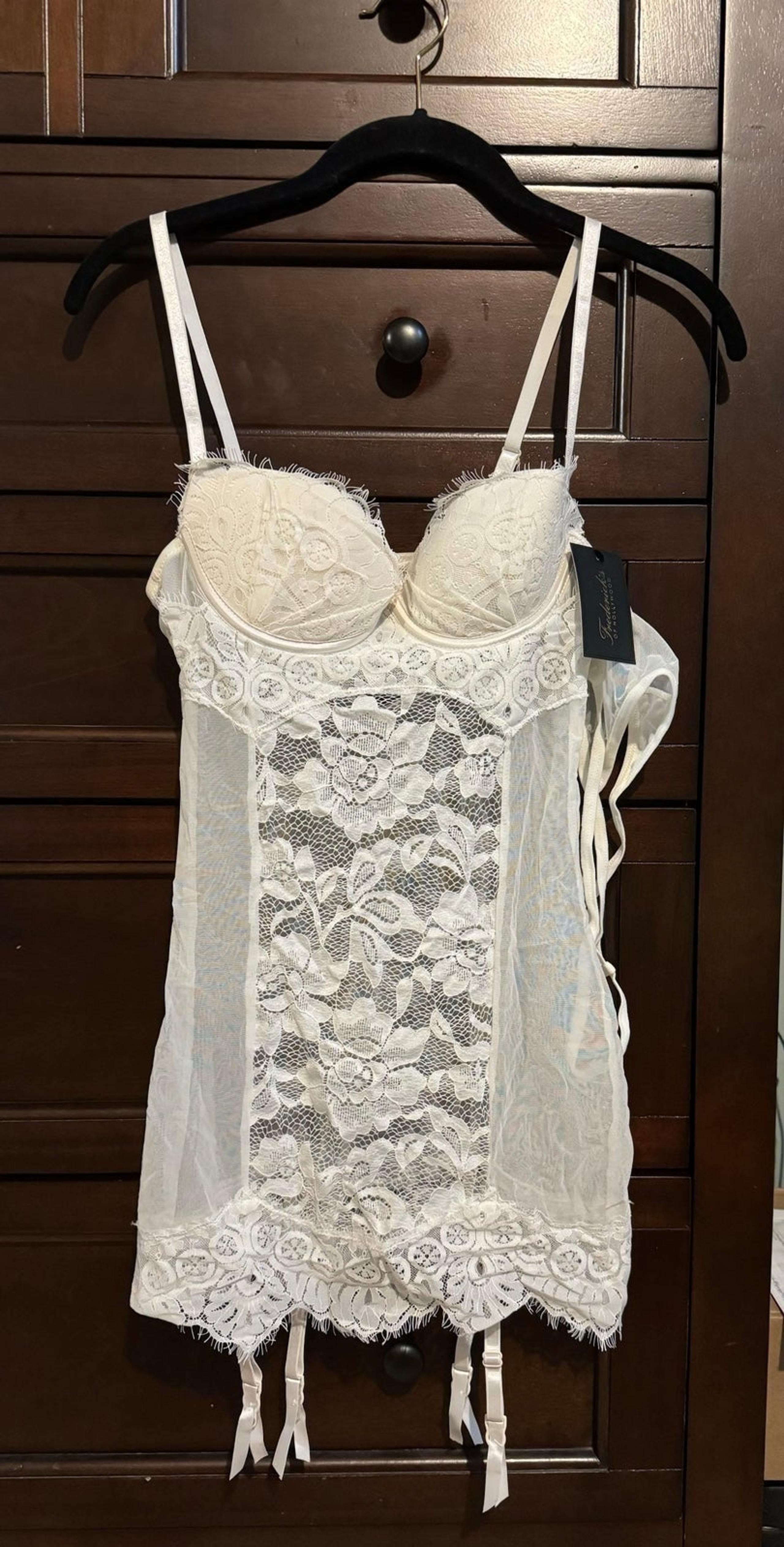 Lace and Mesh Chemise with matching g-string