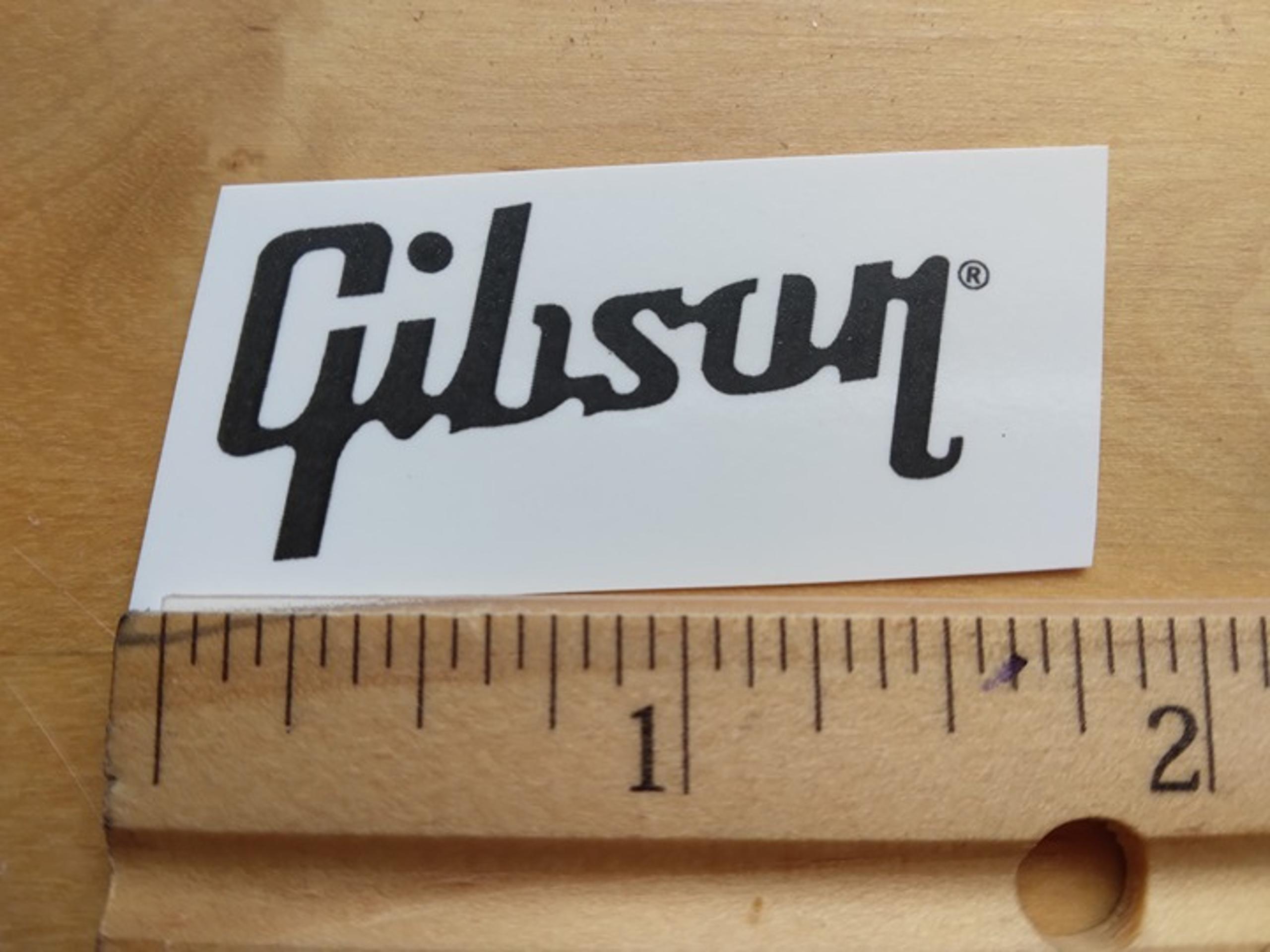 Gibson guitar premium grade waterslide reproduction decal, premium black ink