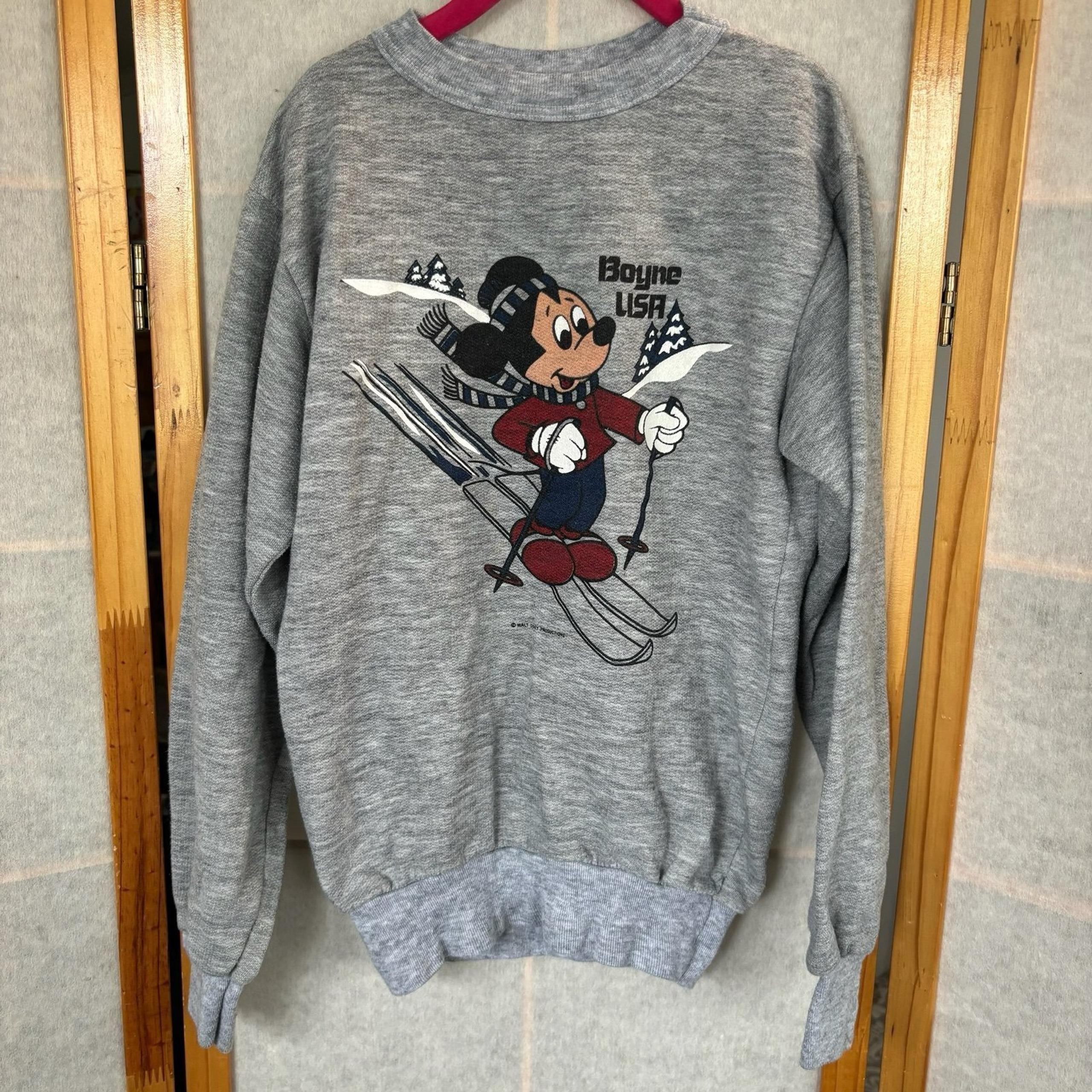 Vintage Boyne USA Mickey Mouse Sweatshirt Big Kids Sz XL