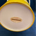 Antique Morgan Bridge Brigade Yellow Ice Bucket