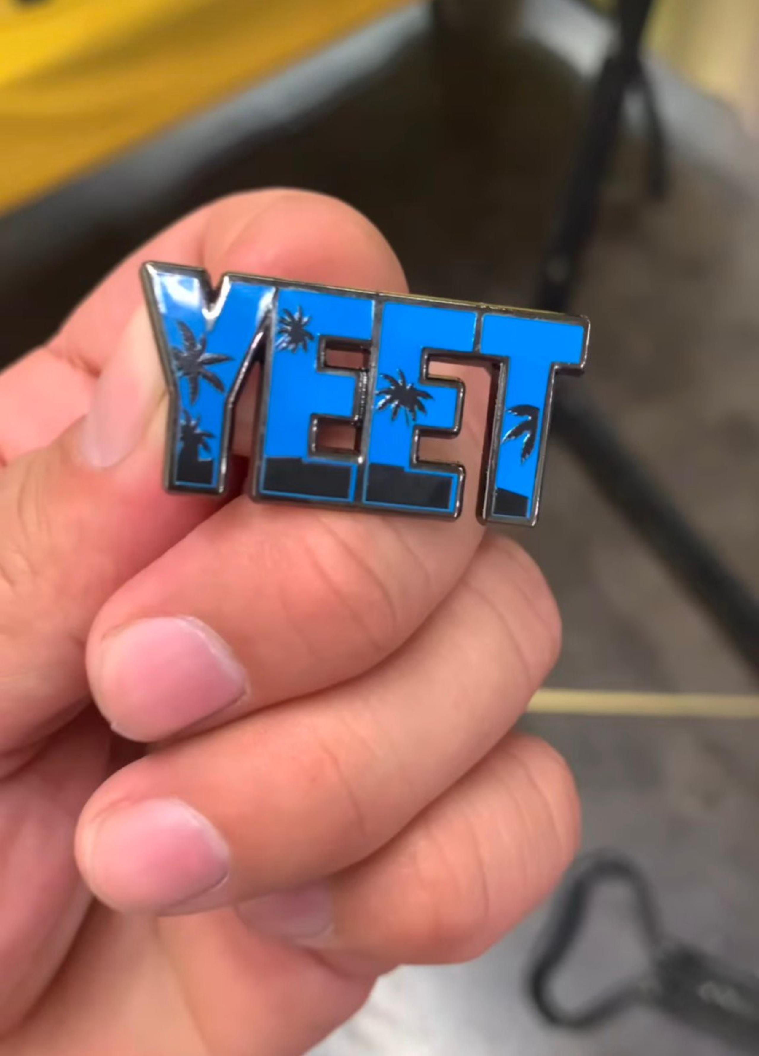 WWE Jey Uso "YEET" Blue Logo WrestleMania 41 Limited Edition Enamel Pin