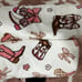 Bow Cowgirl Boot Bath Towel Set x 6
