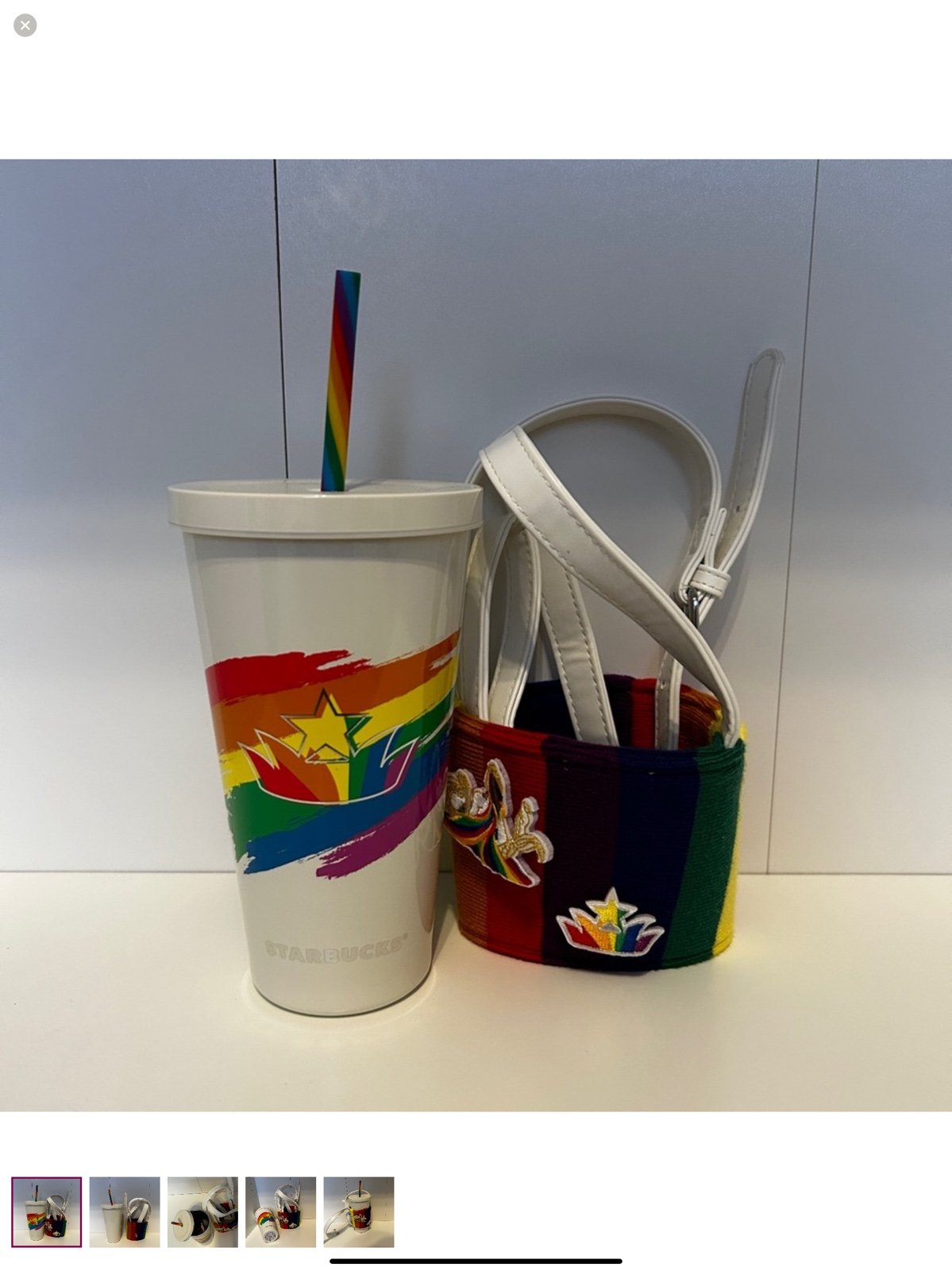 STARBUCKS - Love Rainbow SS Tumbler with Sleeve