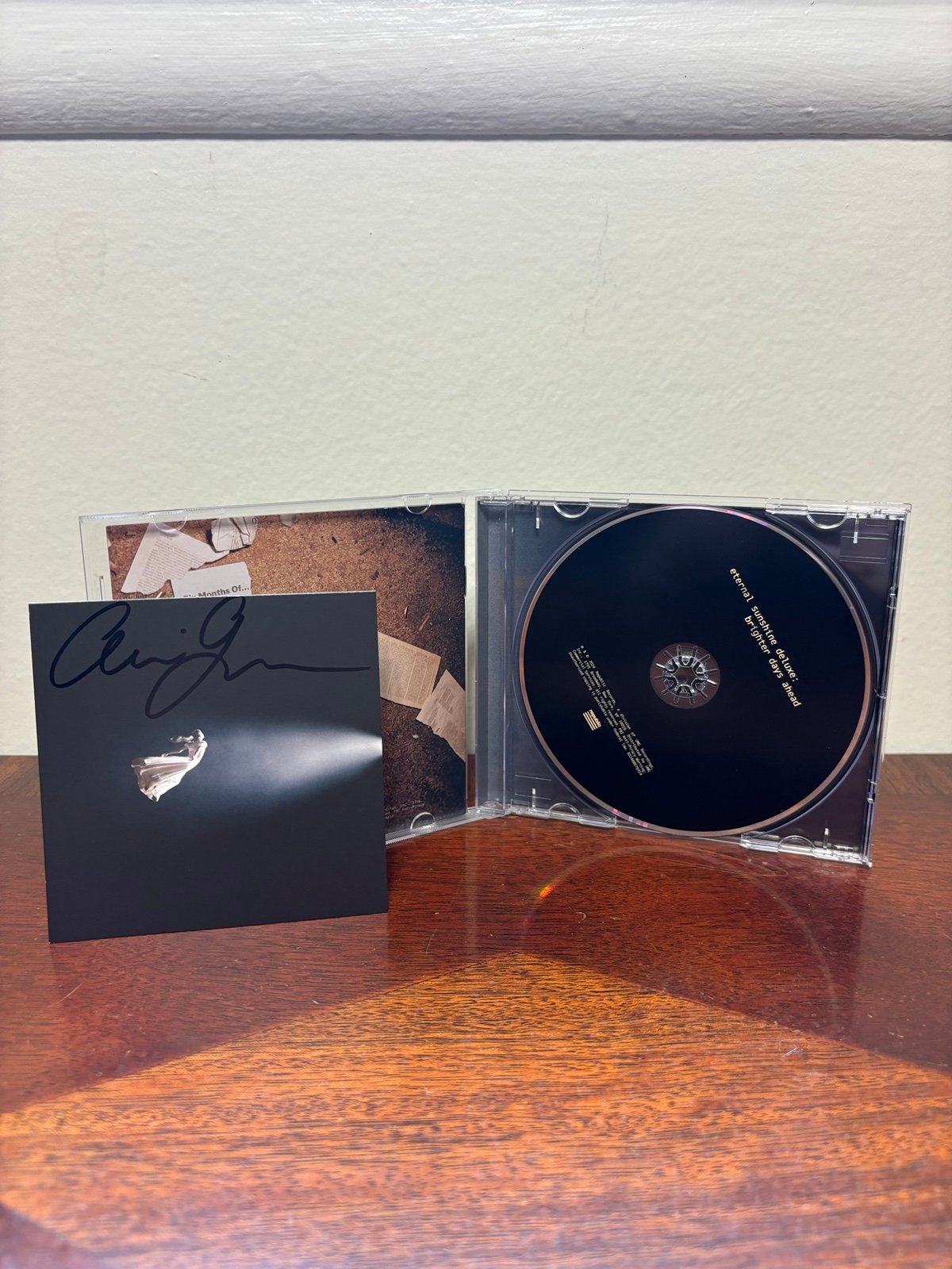 SIGNED Ariana Grande Eternal Sunshine Brighter Days Deluxe CD RARE