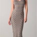 Torn by Kobo Rare Amelia Striped Maxi with train made in New York