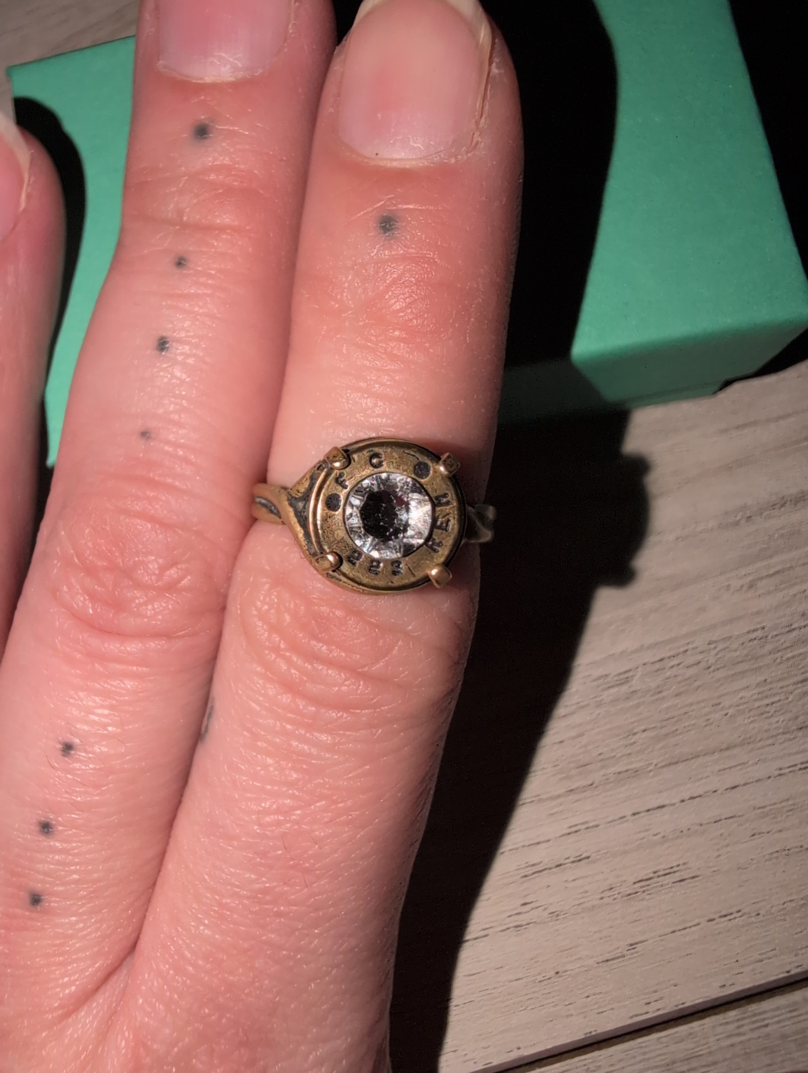 Bullet casing adjustable ring