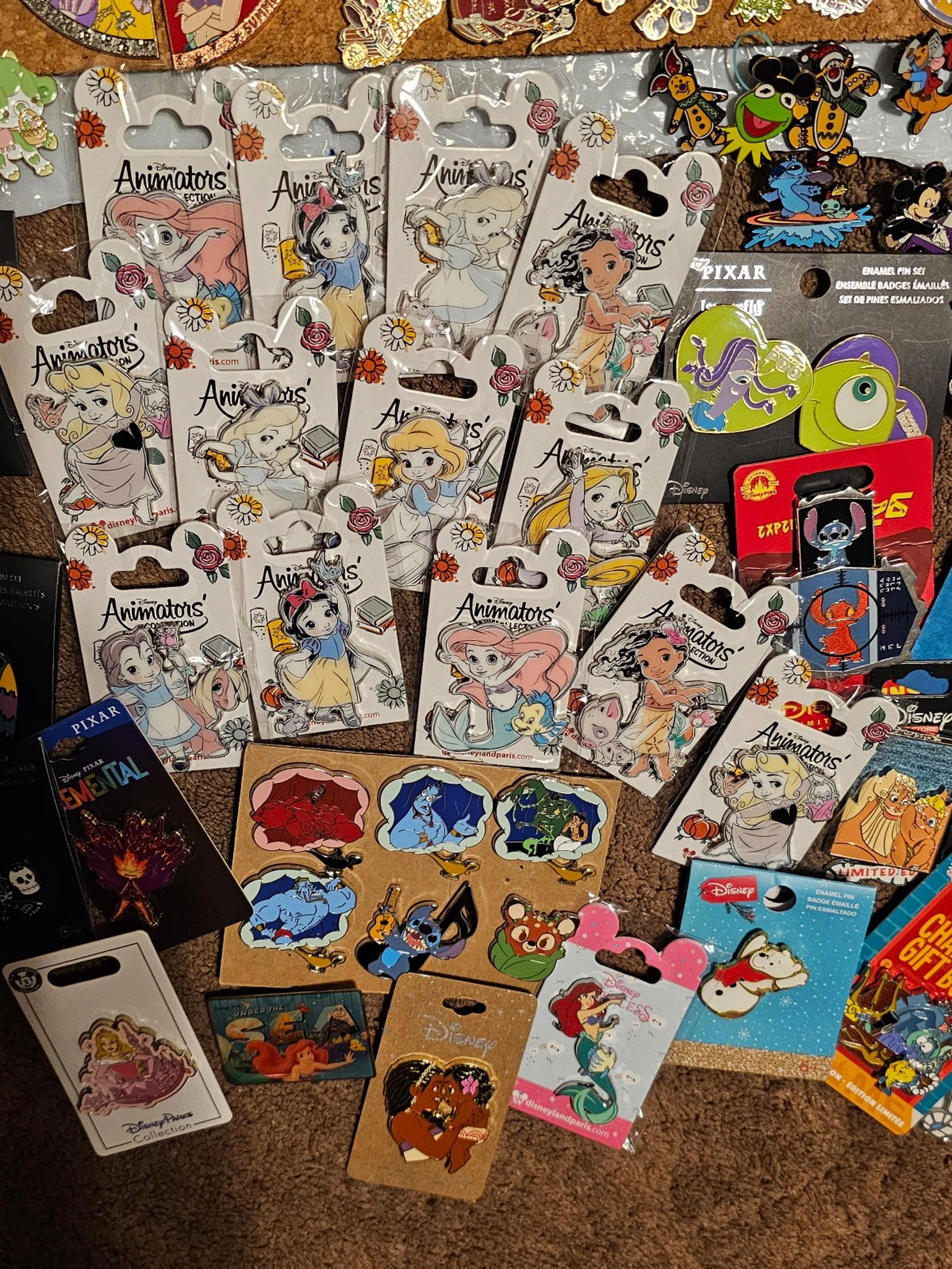 Disney pins already with backing