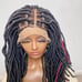 Faux locs braided wig