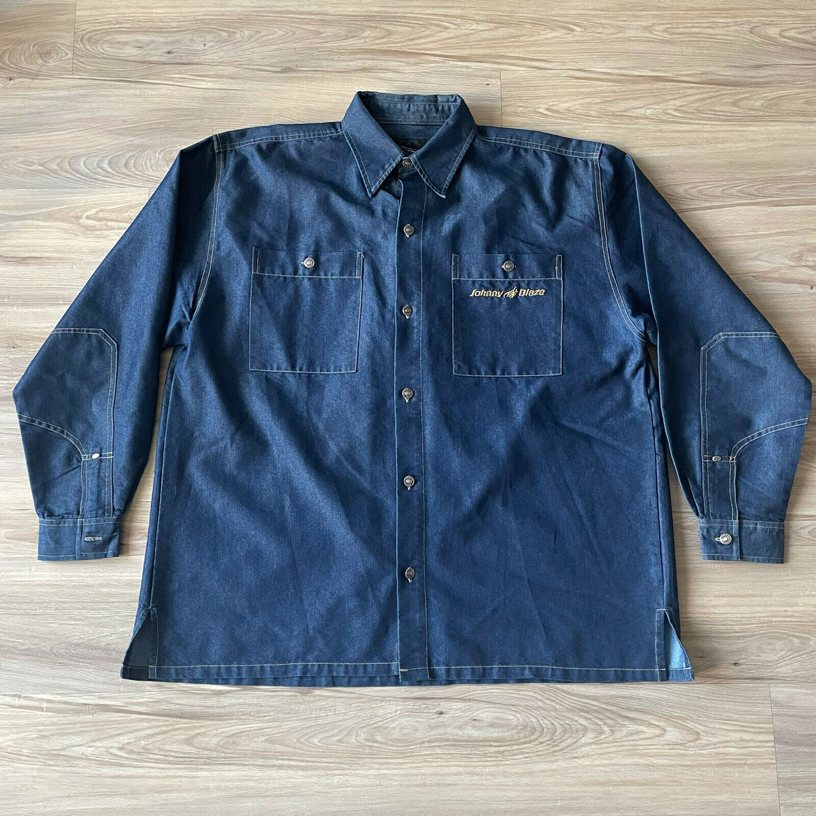 Vintage Johnny Blaze Light Denim Shirt