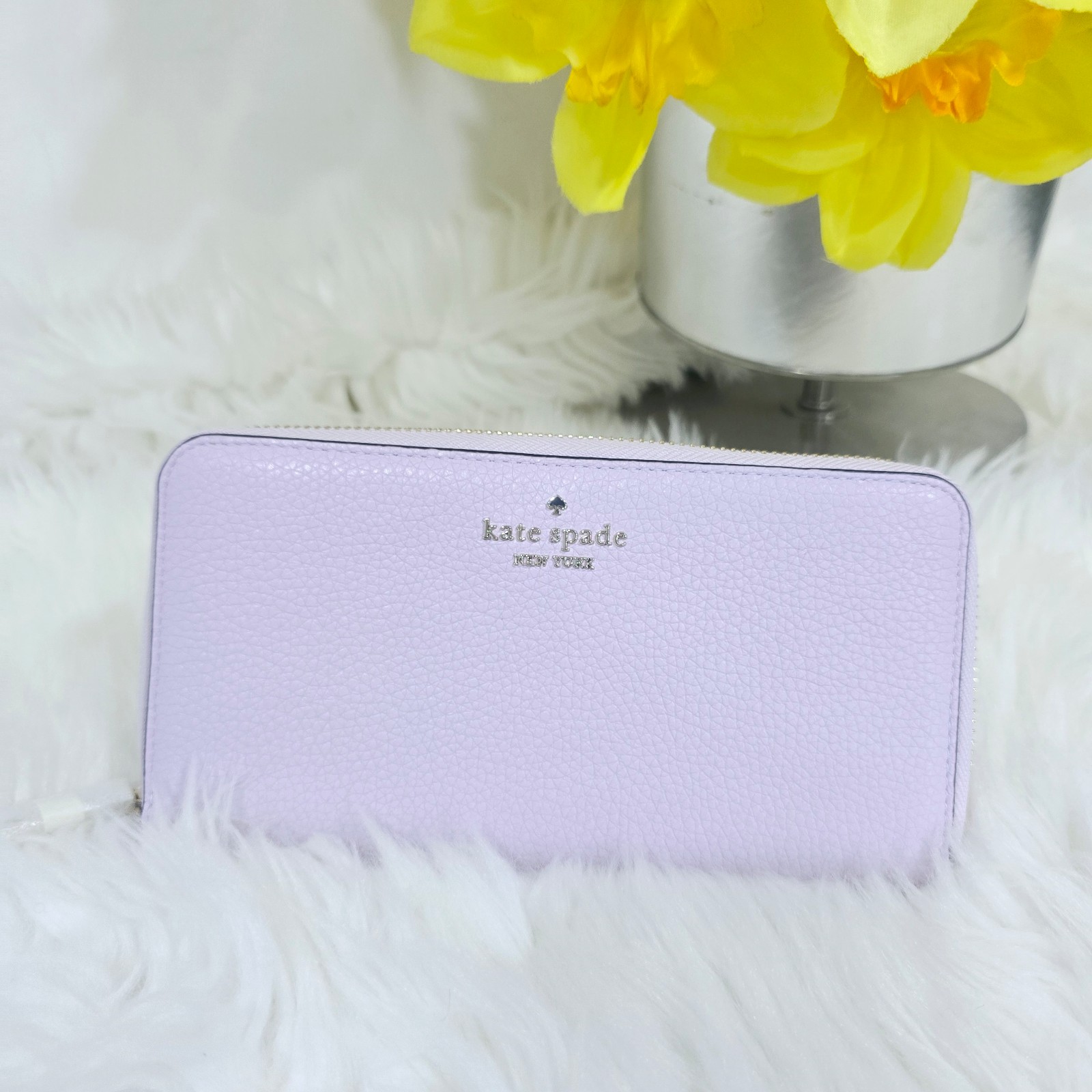 Kate Spade Leila lilac bifold wallet new