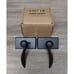 Emtek Durango Passage (Hall & Closet) Door Lever with Rectangle Rose- Flat Black