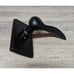 Emtek Durango Passage (Hall & Closet) Door Lever with Rectangle Rose- Flat Black