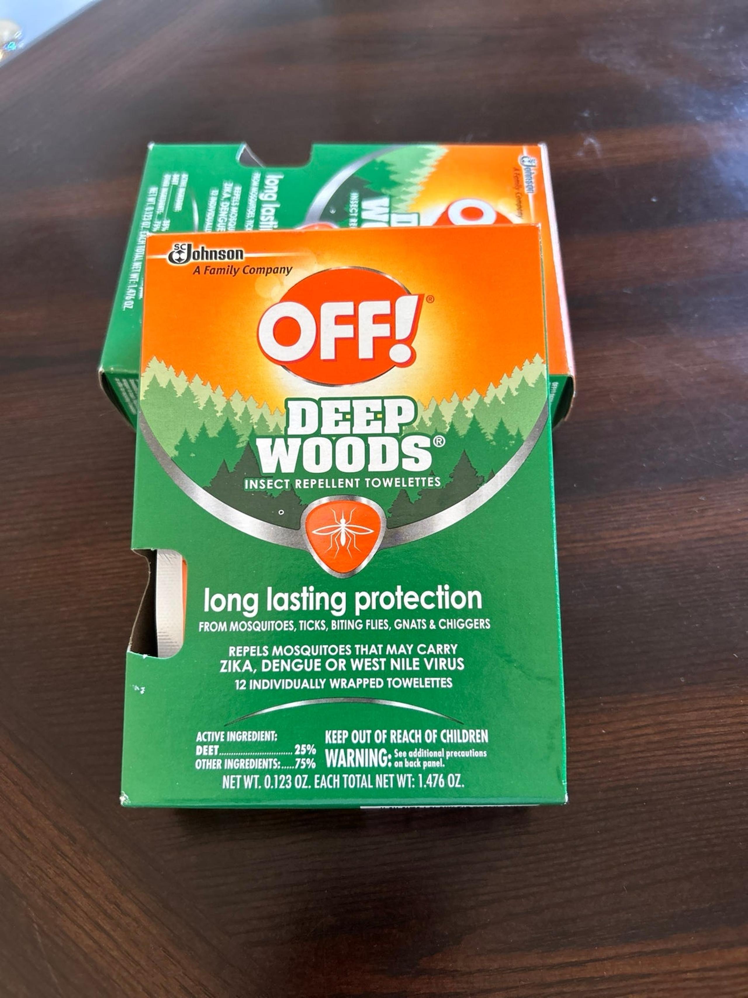 Off Deep Woods Bug Wipes