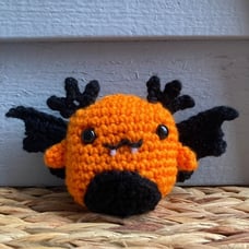 Squishmallow Inspired Vampire Bat Axolotl